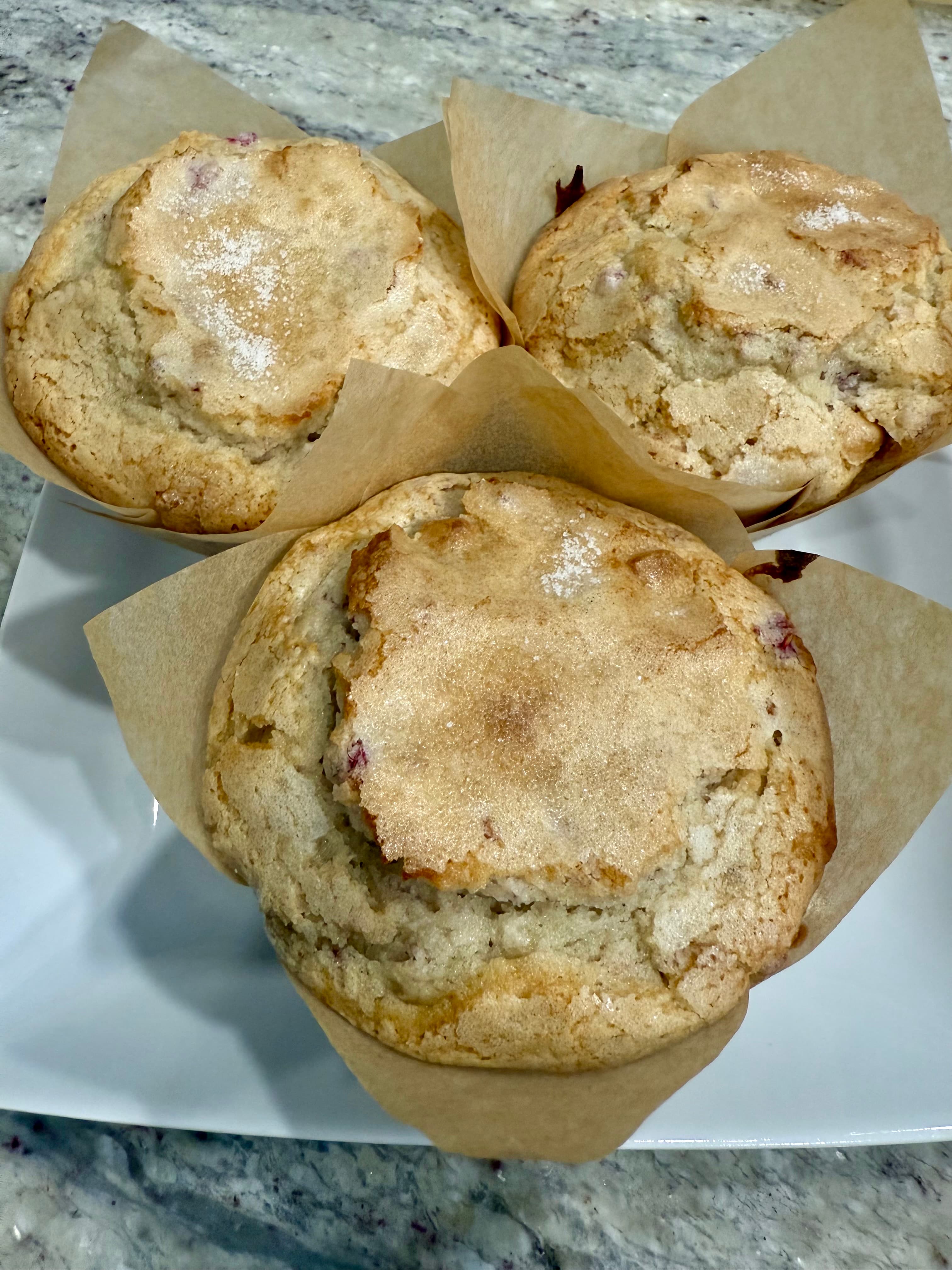 Raspberry White Chocolate Muffin